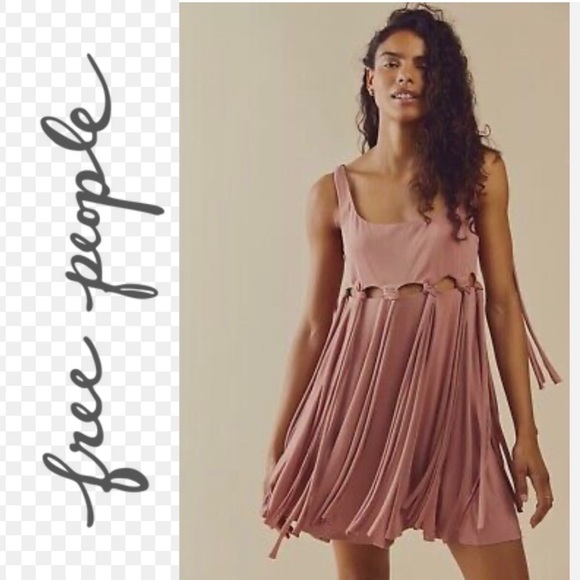 Free People Dresses & Skirts - NWT Free People Soleil Mini Dress. Size M. Mauve.